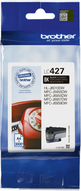 Original Brother Tintenpatrone LC427BK Schwarz für Inkjet-Drucker - Bild 2