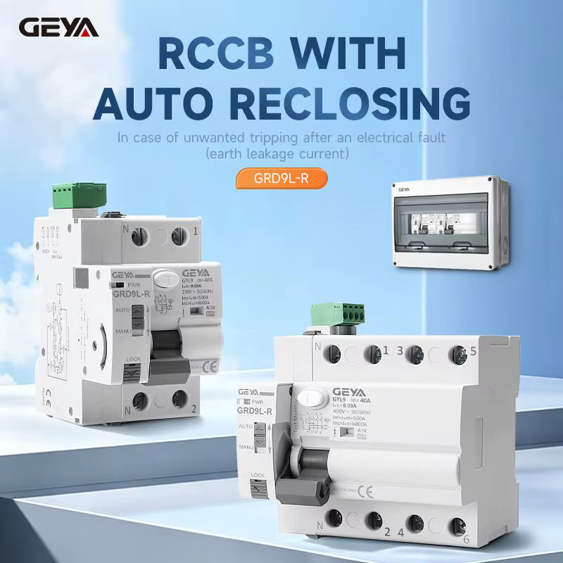 GEYA GRD9L RCD Fehlerstromschutzschalter A-SI RCCB 2P 40A 0,03A 30mA weiß - Bild 2