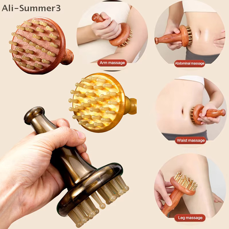 Massagebürste mit Holzgriff, Unisex - Bild 5