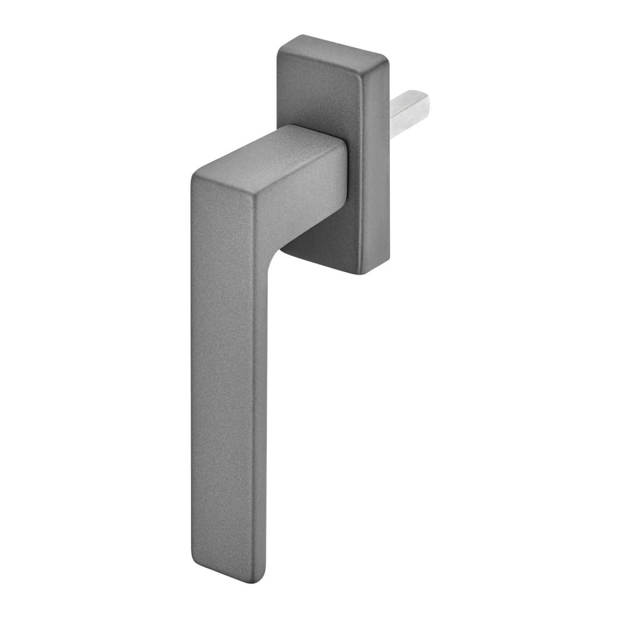 SO-TECH Fenstergriff CUBE in Anthrazit Matt aus Aluminium mit Befestigungsmaterial - Bild 2
