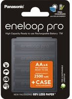 Panasonic eneloop pro AA Akku Set, 2500 mAh, 1,2V, Schwarz mit Case - Bild 1