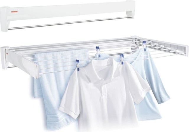 Leifheit Wandwäschetrockner Telegant 81 Protect Plus in Weiß, B/H/T: 52 x 103 x 103 cm - Bild 1