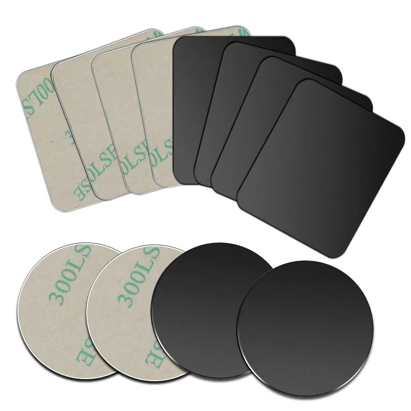 5 Stück WSSHE Metallplatten aus Eisenblech in Schwarz für magnetische Handyhalterungen und Auto-Telefonhalterungen - Bild 2