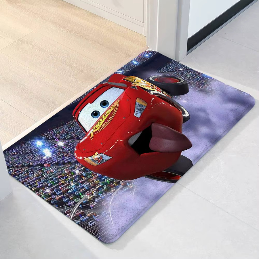 Beast Kingdom Cars Lightning McQueen und Mater Anti-Rutsch-Fußmatte für Kinder, rechteckig, Multicolour, B/T: 60 x 40 cm - Bild 5