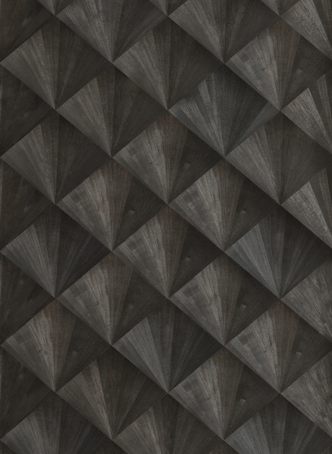 Nobilis Wallpaper Verneuil QNT75 Vlies Tapete mit geometrischem Abstract-Muster in Schwarz und Grau - Bild 1