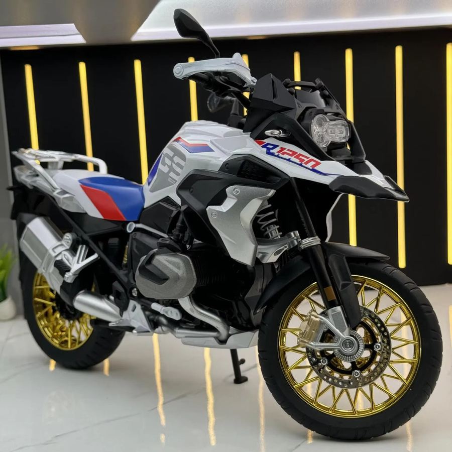 WELLY BMW R1250 GS Wasservogel Abenteuer, Modell Motorrad, 1:9, Metall, Weiß - Bild 2