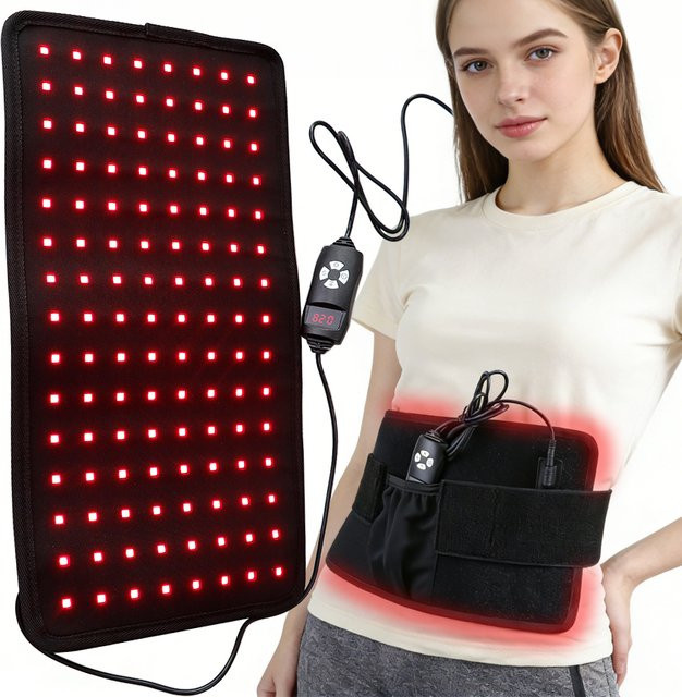 Raiuleko Rot- und Infrarot-LED-Lichtmassagegürtel, 120 LEDs, Körperpflege - Bild 1