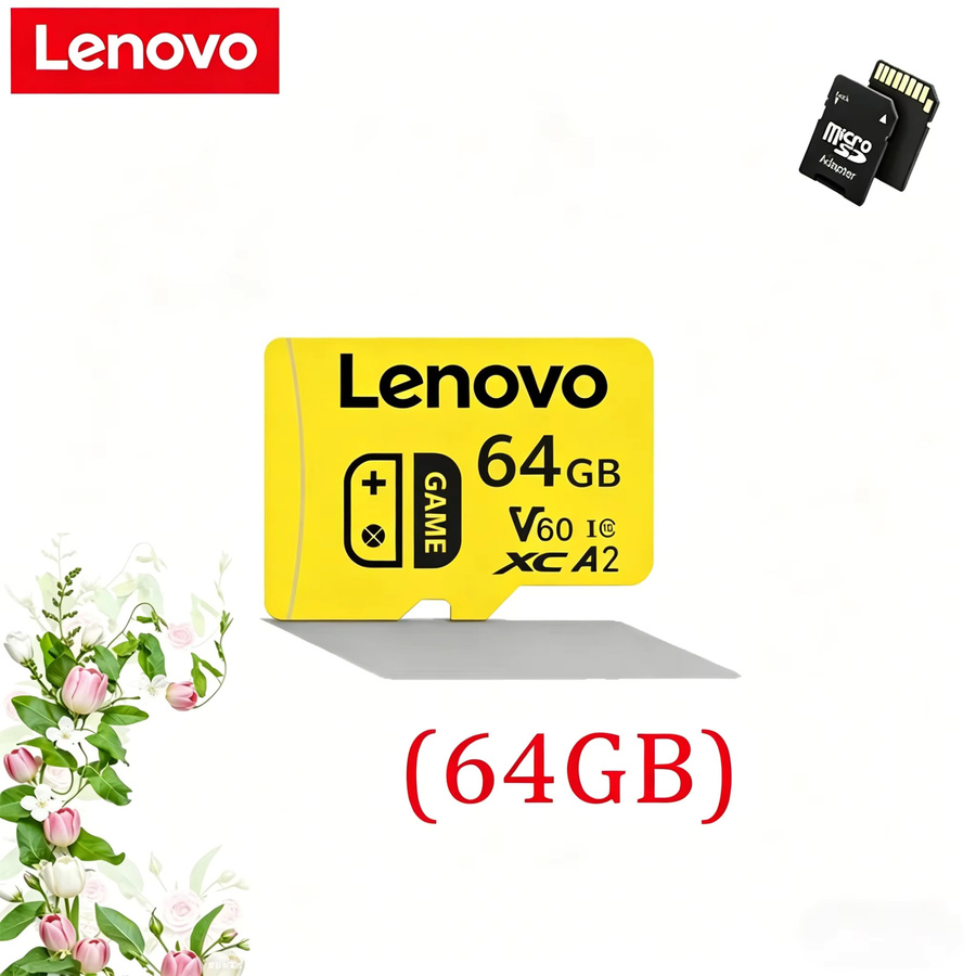 Lenovo Micro SD Speicherkarte U3 4K Flash-Speicherkarte für Handy Kamera Tablet PC und Switch - Bild 1