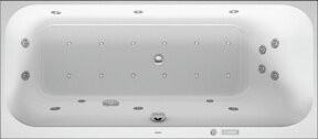 Duravit Whirlwanne Happy D.2 in Weiß, D-Form, B: 170 cm, T: 70 cm - Bild 1
