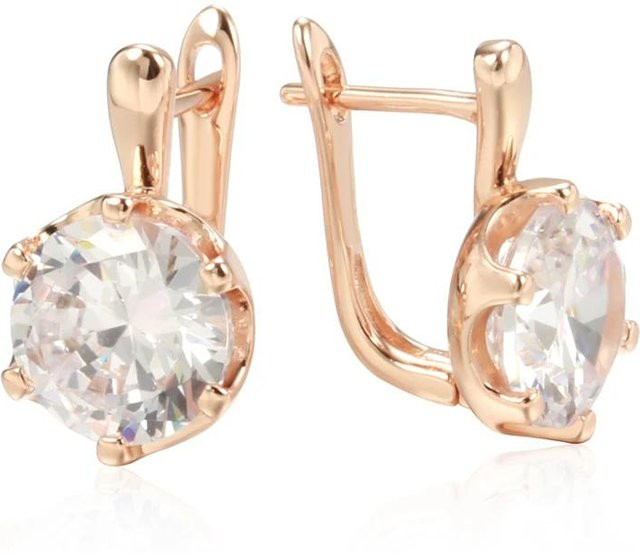 July Dream Jewelry Ohrringe, Messing, Gold, Zirkonia, Damen - Bild 1