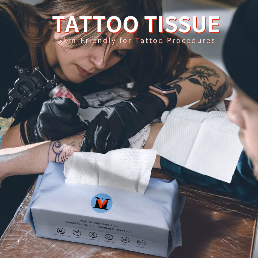 KVM Tattoo-Reinigungstücher Einweg-Gaze, Unisex, 1/3 Pack - Bild 2