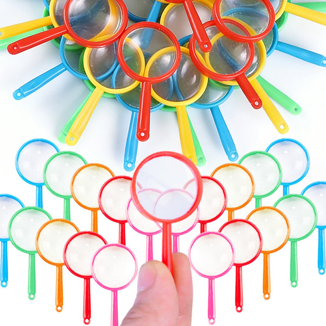 XJM Mini-Lupen Set in Multicolour für Büro, Studium und Naturbeobachtung - Bild 1
