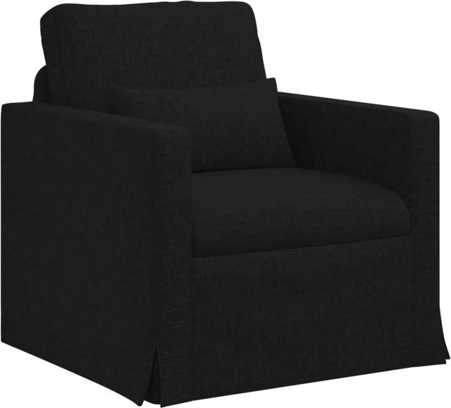 vidaXL Sofa Schwarz aus Stoff, B/T/H: 78 x 78 x 80 cm - Bild 1
