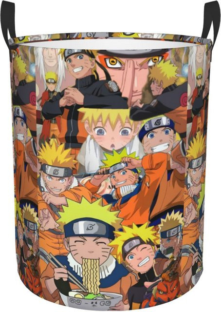 Bandai Naruto Uzumaki Anime Wäschekorb und Spielzeug-Organizer, zusammenklappbarer Kleidungskorb in Multicolour - Bild 1