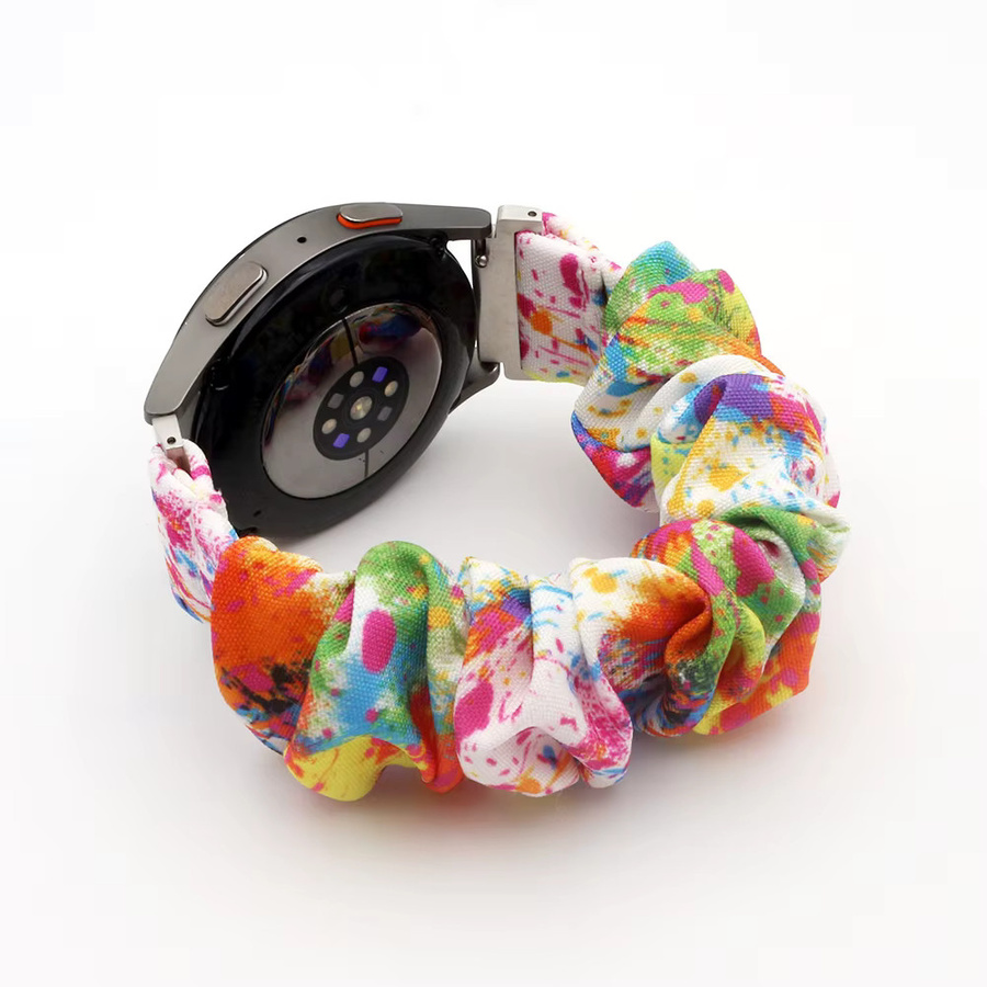Uhrenarmband Scrunchie, Textil, Bunt, Unisex, 20mm - Bild 2