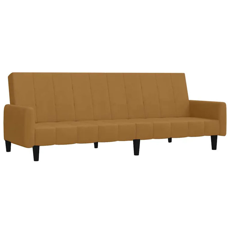 Vidaxl 2-Sitzer Sofa in Braun mit Samtbezug im modernen Design - Bild 2