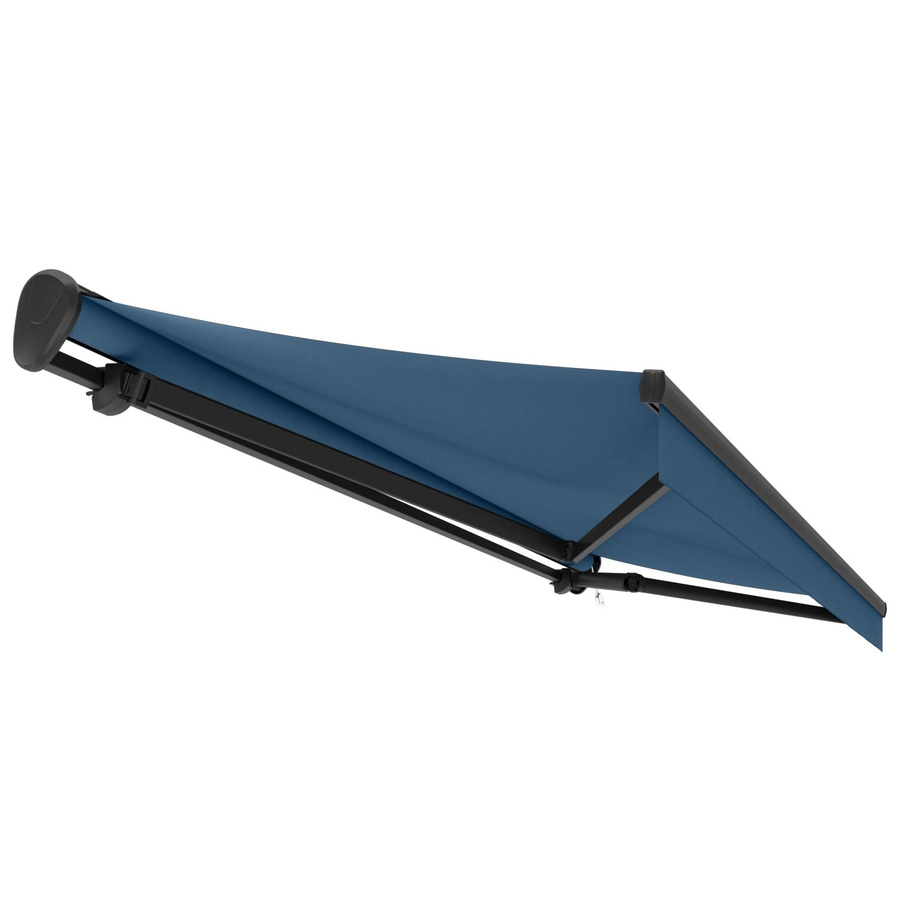Halbkassetten-Markise Reno Anthrazit Blau mit Motor B: 300 cm, A: 200 cm - Bild 2
