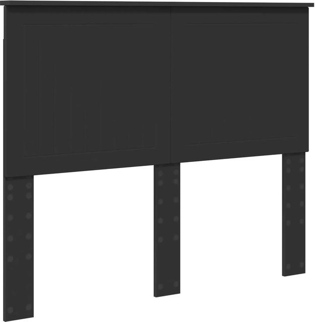 vidaXL Kopfteil in Schwarz und Eichen-Optik aus Holzwerkstoff, Breite: 120 cm - Bild 1