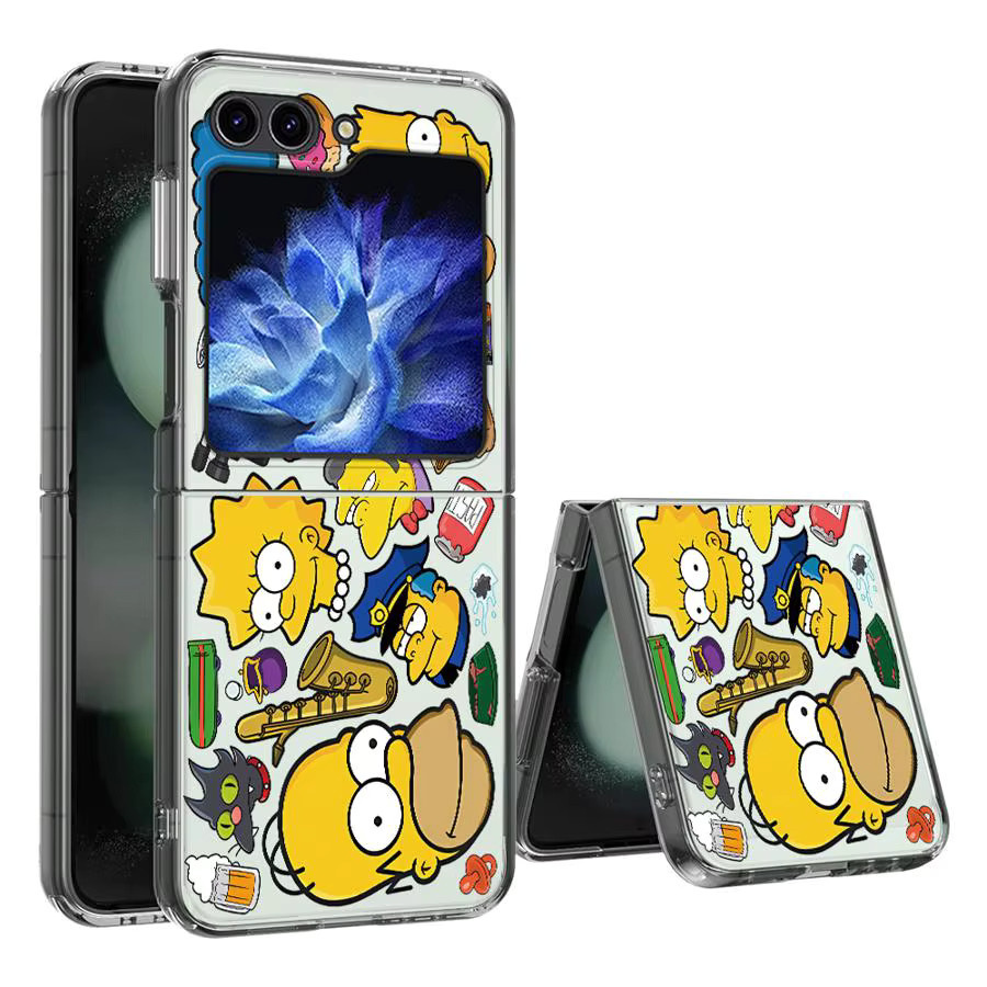 Samsung Galaxy Z Fold Handyhülle mit Cartoon The Simpsons Design in Multicolour, harte Schutzhülle für Samsung Galaxy Z Fold 3, Z Fold 4, Z Fold 5, Z Fold 6 und Z Fold 7 - Bild 2