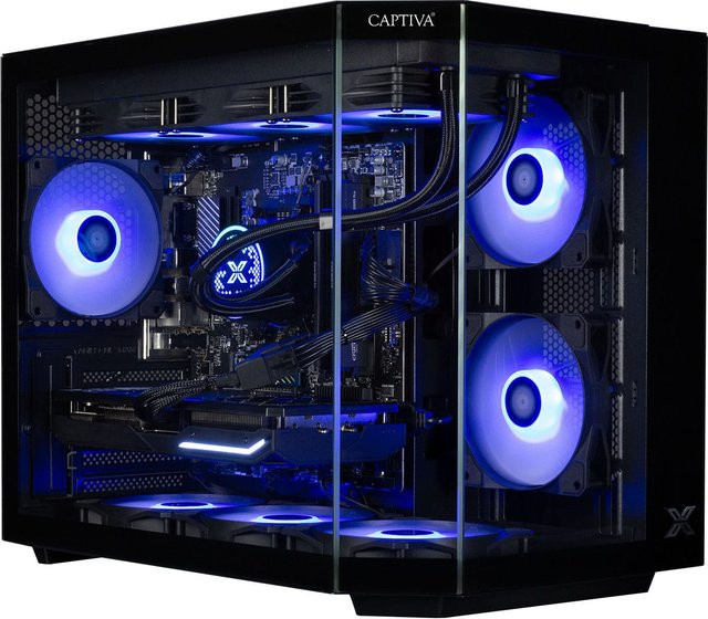 Captiva Highend Gaming PC R90-164 Schwarz mit AMD Ryzen 7 7800X3D, RTX 5070 12GB, 32GB DDR5, 1TB SSD und WLAN - Bild 1