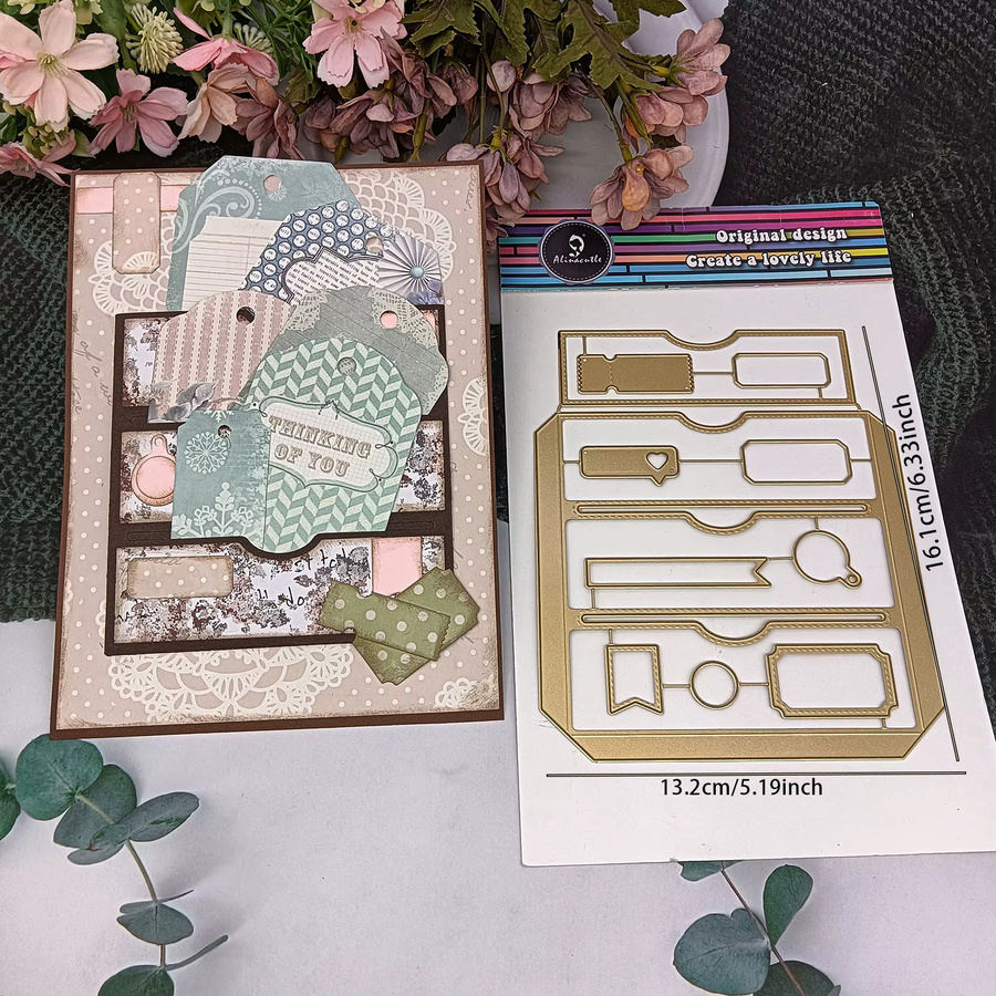 Alinacutle Metall Stanzform Album Tasche für Scrapbooking und DIY Grußkartenherstellung - Bild 2