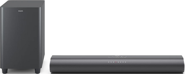 Philips Soundbar mit Subwoofer TAB6100/10 in Schwarz mit Bluetooth und HDMI, 2.1 System - Bild 1