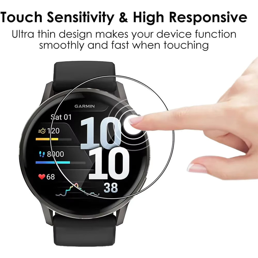 Garmin Hydrogel Film Screen Protector, Silikon, transparent, Unisex - Bild 2