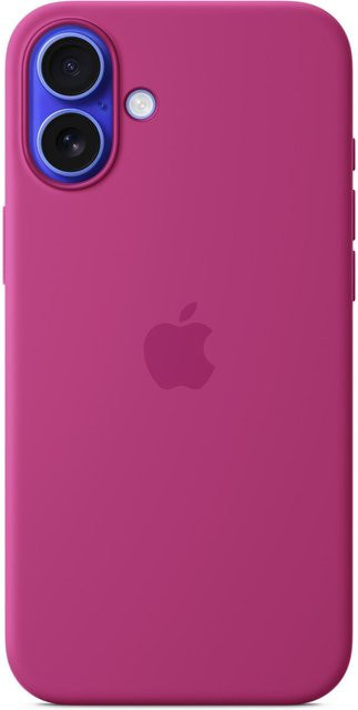 Apple iPhone 16 Plus Silikon Case mit MagSafe in Fuchsia - Bild 1