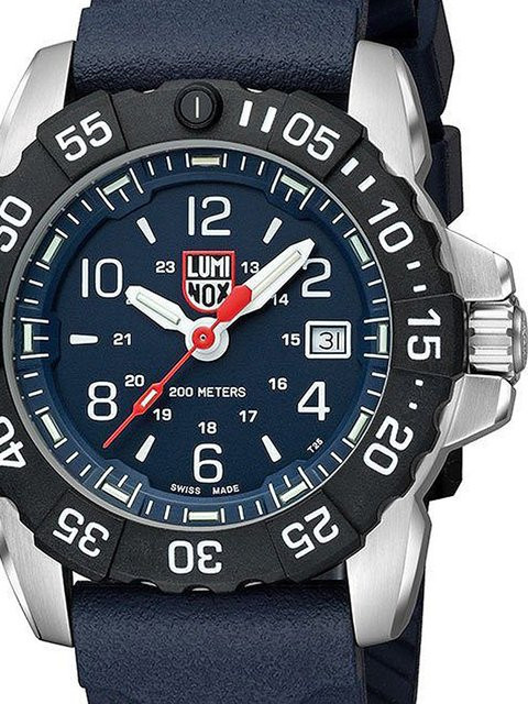 Luminox Herrenuhr, Quarz, Edelstahl, 45 mm, Blau, 20 ATM - Bild 1