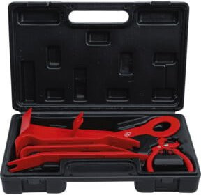 BGS Do it yourself Zierleistenkeile-Satz mit Niet-Lösezange, 6-teilig, rot, Kunststoff - Bild 1