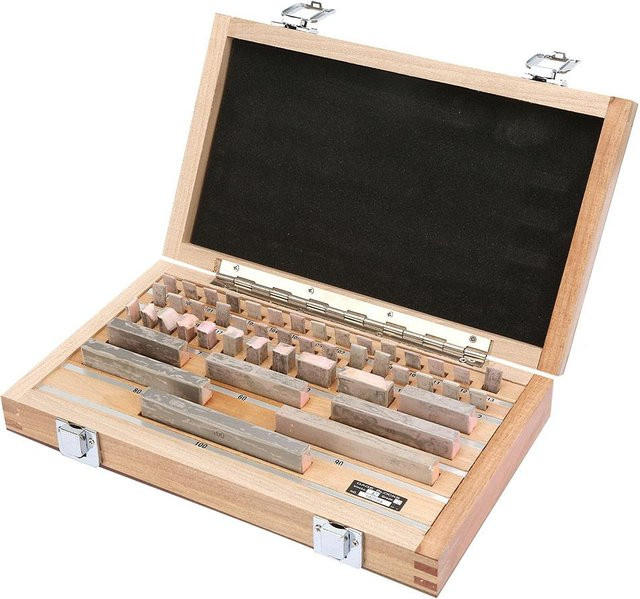 Nensit 47-teiliges Messblock-Set aus Edelstahl zum Kalibrieren in Silber - Bild 1