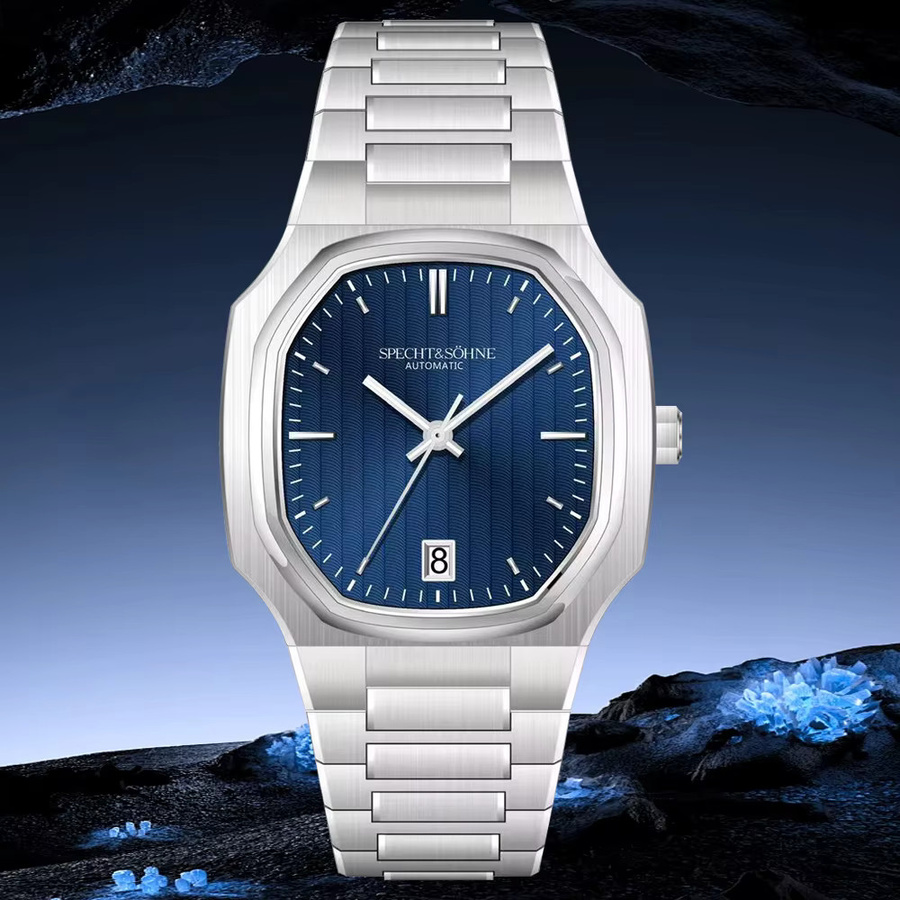 Specht & Söhne Armbanduhr Automatik, Edelstahl, 37 mm, Herren, Grün - Bild 2