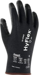 Ansell HyFlex 11-542 Nitril-Arbeitshandschuhe in Schwarz, Größe 8 - Bild 1