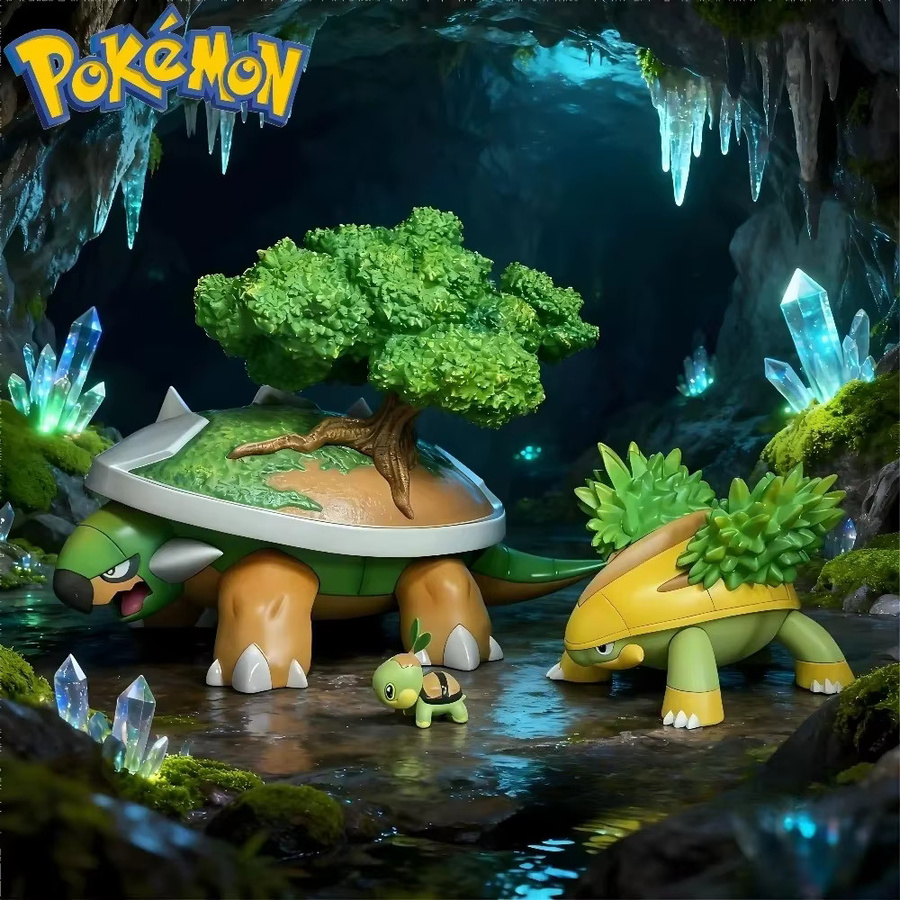 Potdemiel Pokémon Torterra Evolutionary Group Actionfiguren, PVC, Set / Bundle - Bild 2