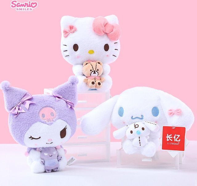 Sanrio Hello Kitty Cinnamoroll Kuromi, Plüsch Puppe, Kissen - Bild 1