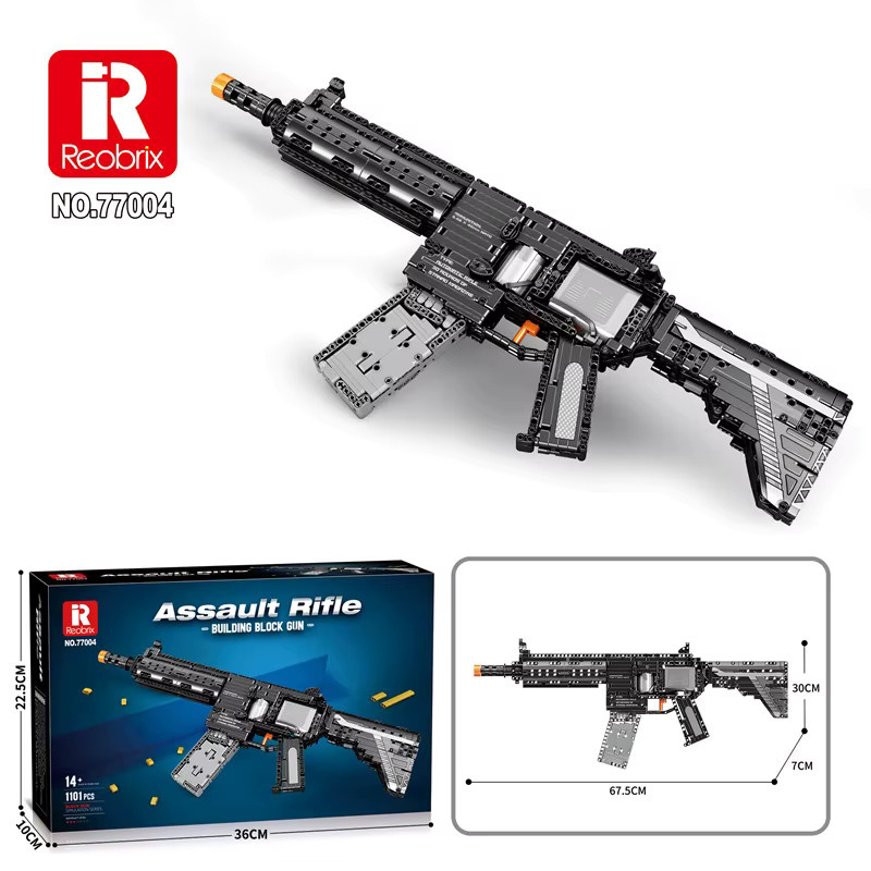 REOBRIX M416 Gewehr Baustein Modell Militär Polizei Ziegel Spielzeug - Bild 4