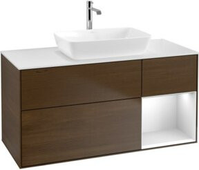 V&B Waschtischunterschrank Finion in Weiß lackiert, Breite: 120 cm, Tiefe: 50,1 cm, Höhe: 50,1 cm - Bild 1