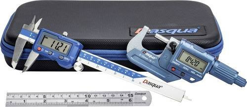 Dasqua 2210-8355 Messwerkzeug-Set mit Messschieber aus Edelstahl in Blau - Bild 1