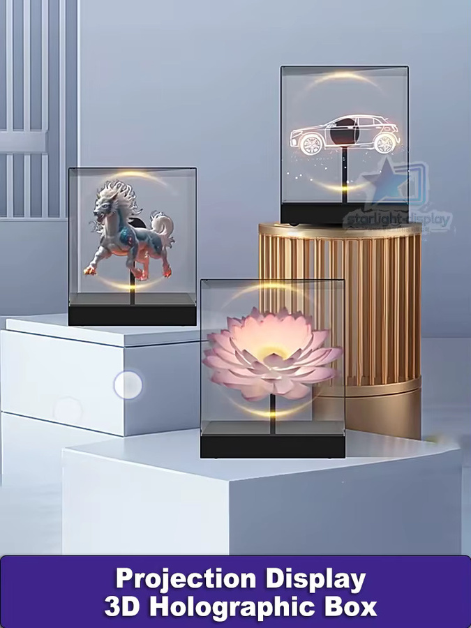 OIMG 3D Holographischer Fan Projektor für kommerzielle Werbung und dekorative Lichteffekte in Schwarz - Bild 4