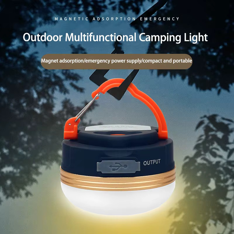 ESMARTER LED-Campinglampe Tragbare Laterne mit 3 Beleuchtungsmodi, Magnet und Haken, Weiß - Bild 3