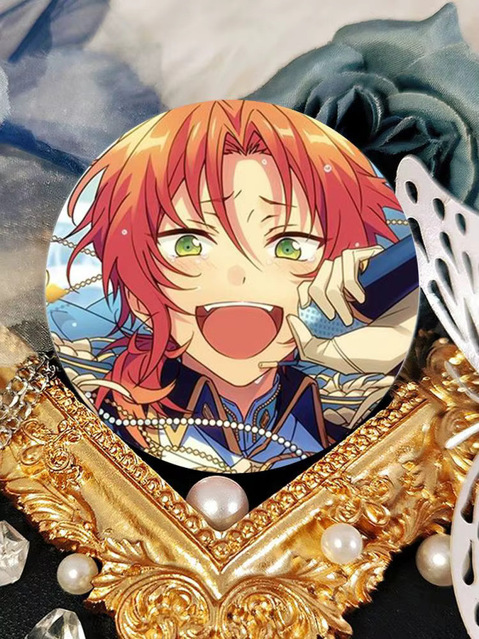 Tsukinaga Leo Spielfigur Rundes Cosplay-Pin Set aus Metall in Multicolor - Bild 5