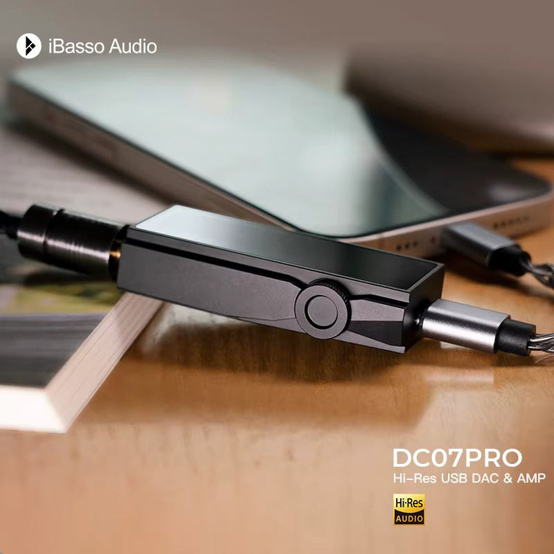 IBasso DC07Pro Tragbarer DAC Decoder und Kopfhörerverstärker mit CS43131 Chipsatz, USB, Schwarz - Bild 4