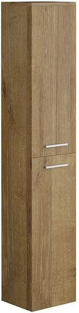 Badschrank Kayla von Vente-unique in Beige und Braun, Breite: 30 cm, Tiefe: 25 cm, Höhe: 160 cm - Bild 1