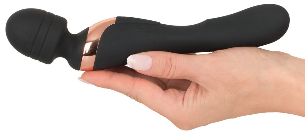 Best Mate Premium Wand Vibrator Massagestab in Schwarz, beidseitig verwendbar - Bild 2