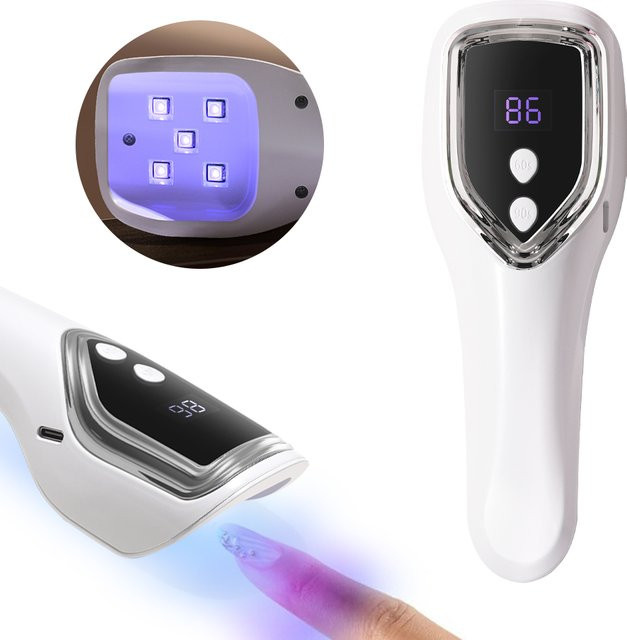 YIKOOLIN UV-LED-Nagellampe, tragbare Mini-Maniküre-Lampe, USB wiederaufladbar - Bild 1