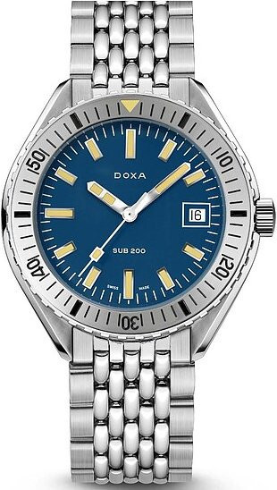 Doxa SUB200 Caribbean Armbanduhr, Automatik, Edelstahl, Blau, 42 mm, Herren - Bild 1