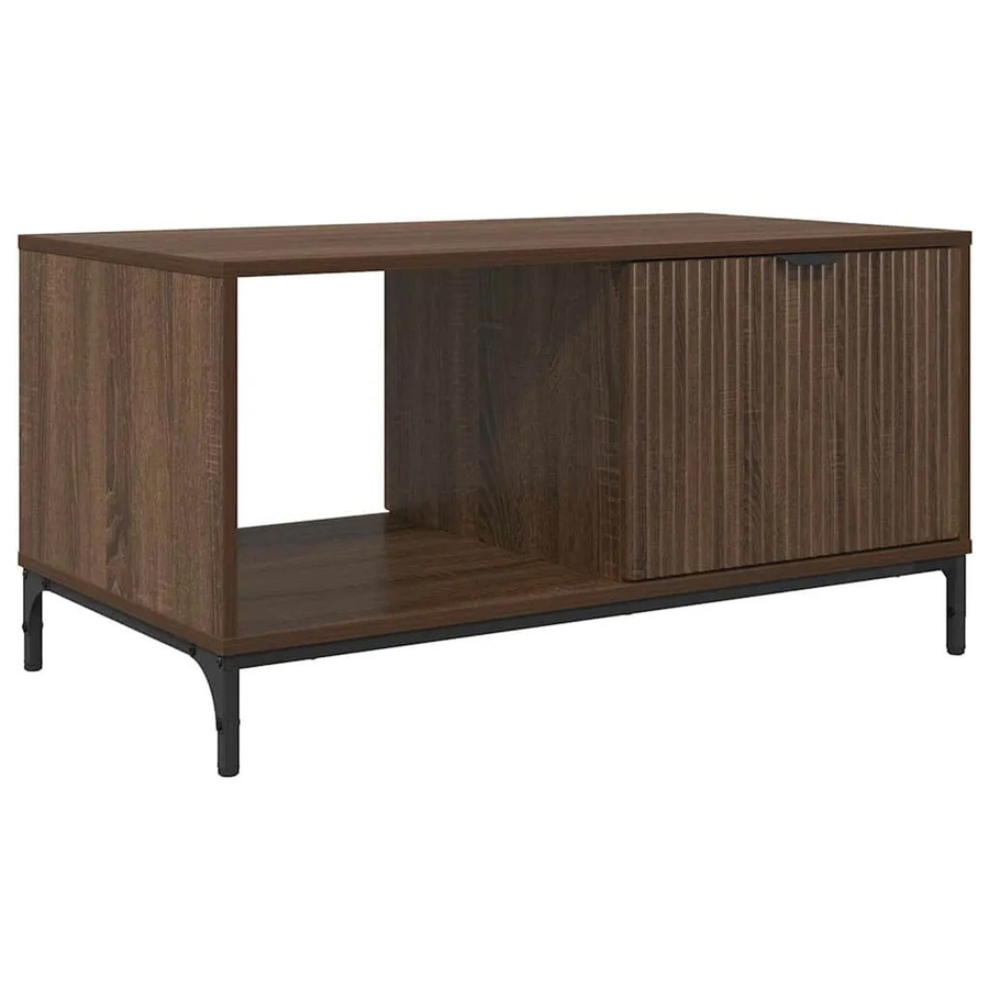 vidaXL Couchtisch Modern in Brauner Eiche, B/T/H: 90 x 49 x 46 cm - Bild 2