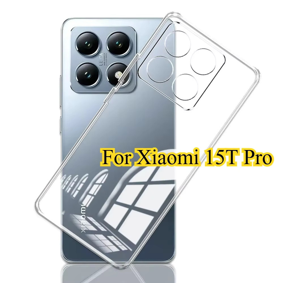ESACAPA Ultradünne Klare Silikon-Softcase für Xiaomi 15T Pro, 17T Pro und Xiaomi Mi 15 Ultra, Transparentes TPU Bumper Cover - Bild 3
