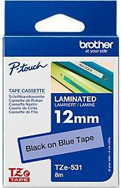 Brother Schriftbandkassette P-touch TZe-531, schwarz auf blau, Breite: 12 mm, Länge: 8 m - Bild 3