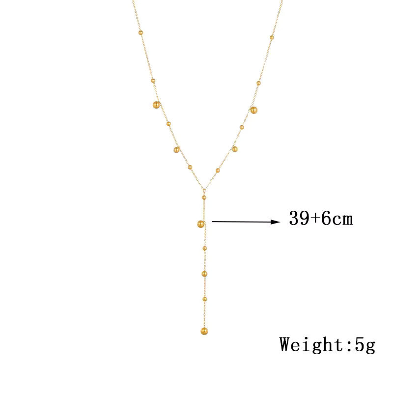LUXUKISSKIDS Perlenkette, 18K vergoldet, Edelstahl, Gold, Damen - Bild 2